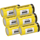 6x PATONA Li-Ion 3,7V Akku CR123A 16340 Zelle 700mAh 2,59Wh