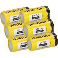 6x PATONA Li-Ion 3,7V Akku CR123A 16340  gallery