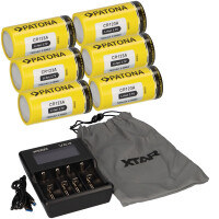 Set 6x Patona CR123A + Xtar VC4 Ladeger& gallery