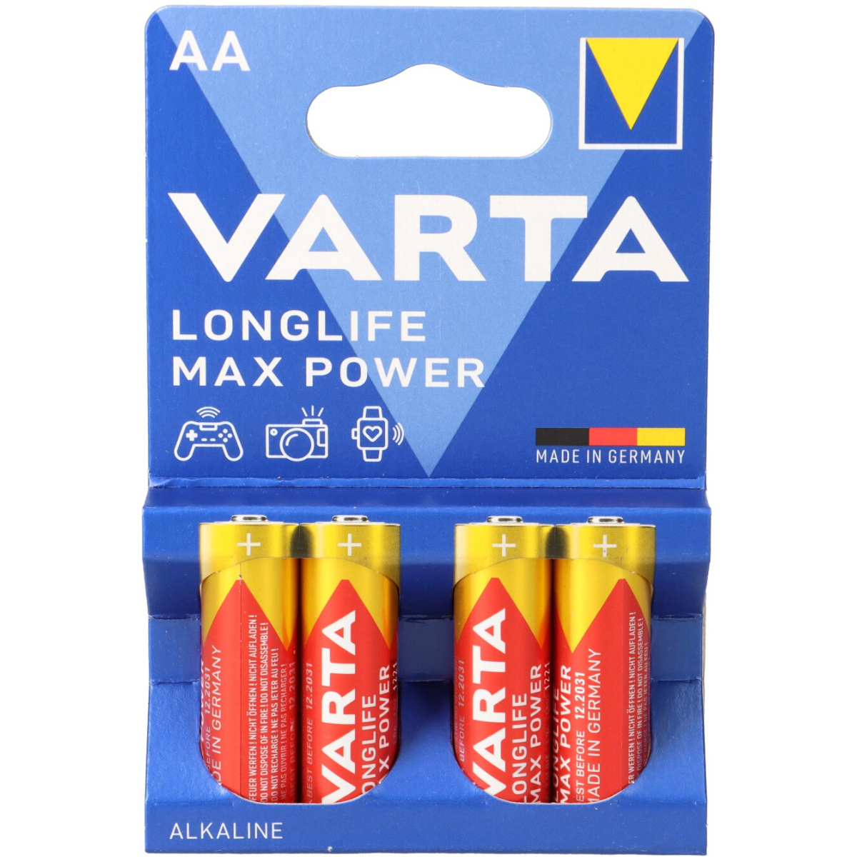 Varta 4706 Max Power Mignon Batterie AA 4er Blister