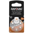 Rayovac Hörgerätebatterie HA13 Hearing Aid,...