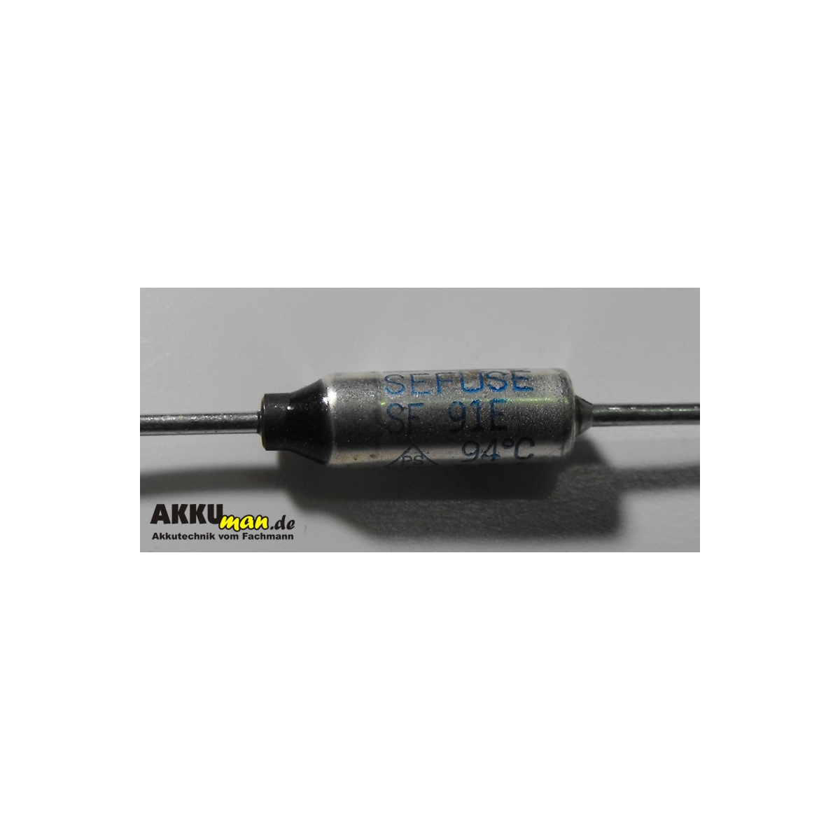 Temperatursicherung 93 °C – 230 V/AC, 10 A, 1× Öffner, Typ 770.072 (Ø 4 mm, L 64,5 mm)