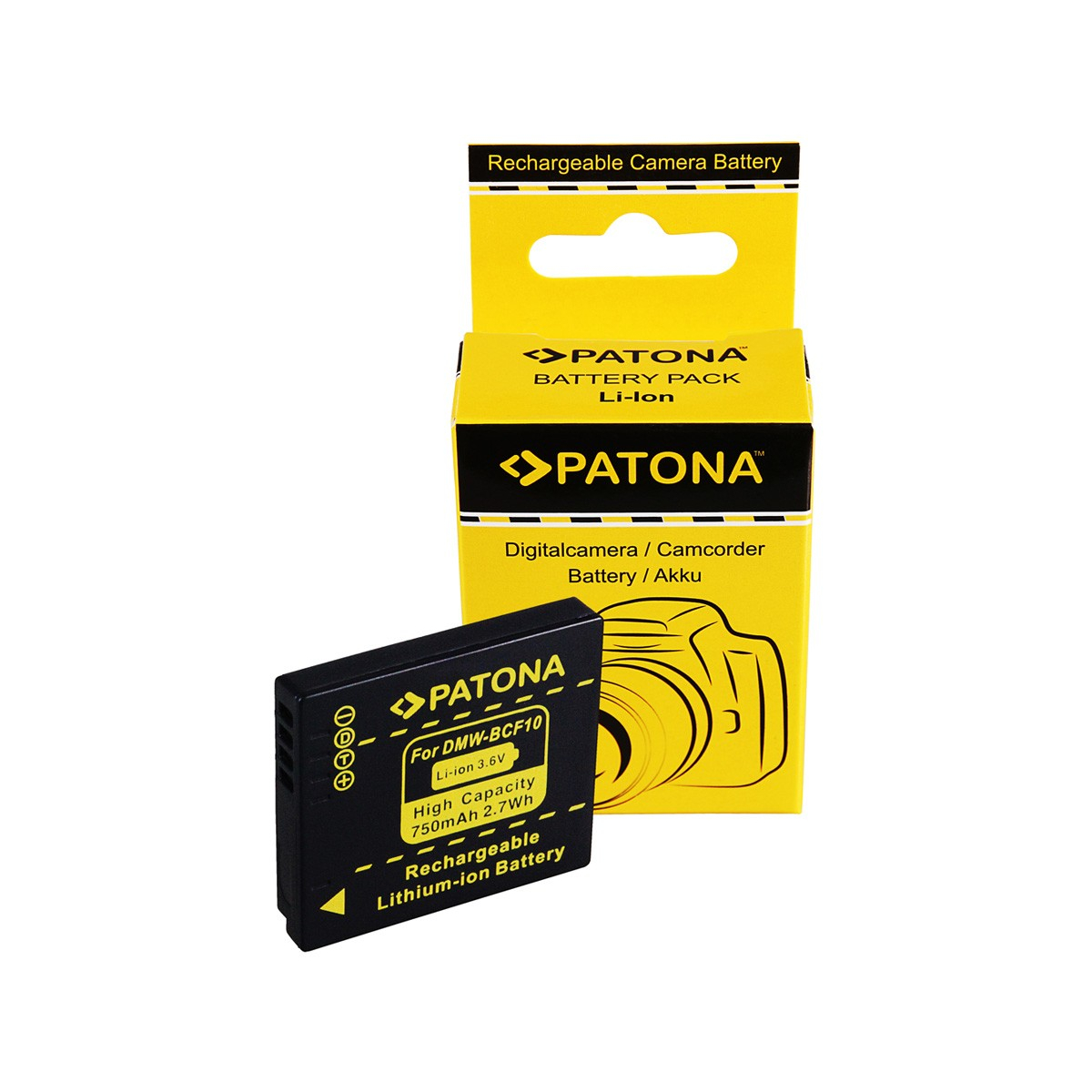 Akku kompatibel Panasonic DMW-BCF10 Lumix DMC-FS7 FS12 FS25 FS42 FS62 FT1 FX40
