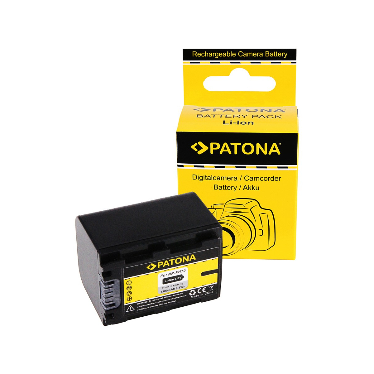 Akku kompatibel zu Sony NP-FH70 DCR DCRDVD110(E) DCR-DVD110(E) DCRDVD150