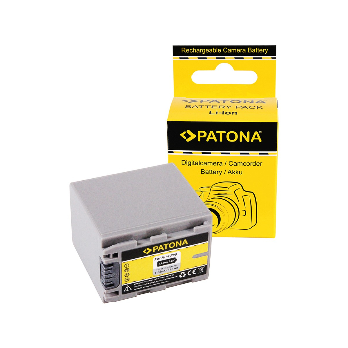 Akku kompatibel zu Sony NP-FP90 DCR DCRDVD202 DCR-DVD202 DCRDVD202E DCR-DVD202E