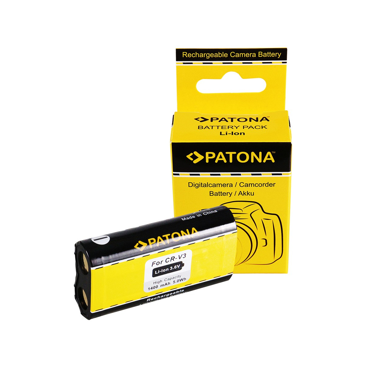 Akku f. Canon CRV3 PowerShot A300 A60 A70 A75 CRV3 CRV3 Casio CRV3 QV von PATONA