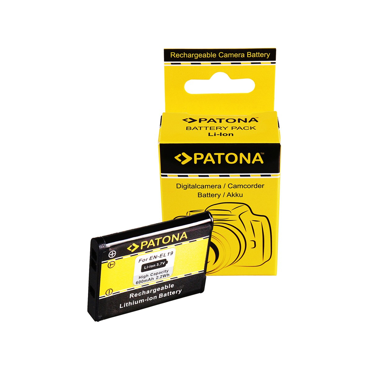 Akku kompatibel zu Nikon EN-EL19 CoolPix S2500 S2600 S2700 S2800 S2900 S3100 S3100
