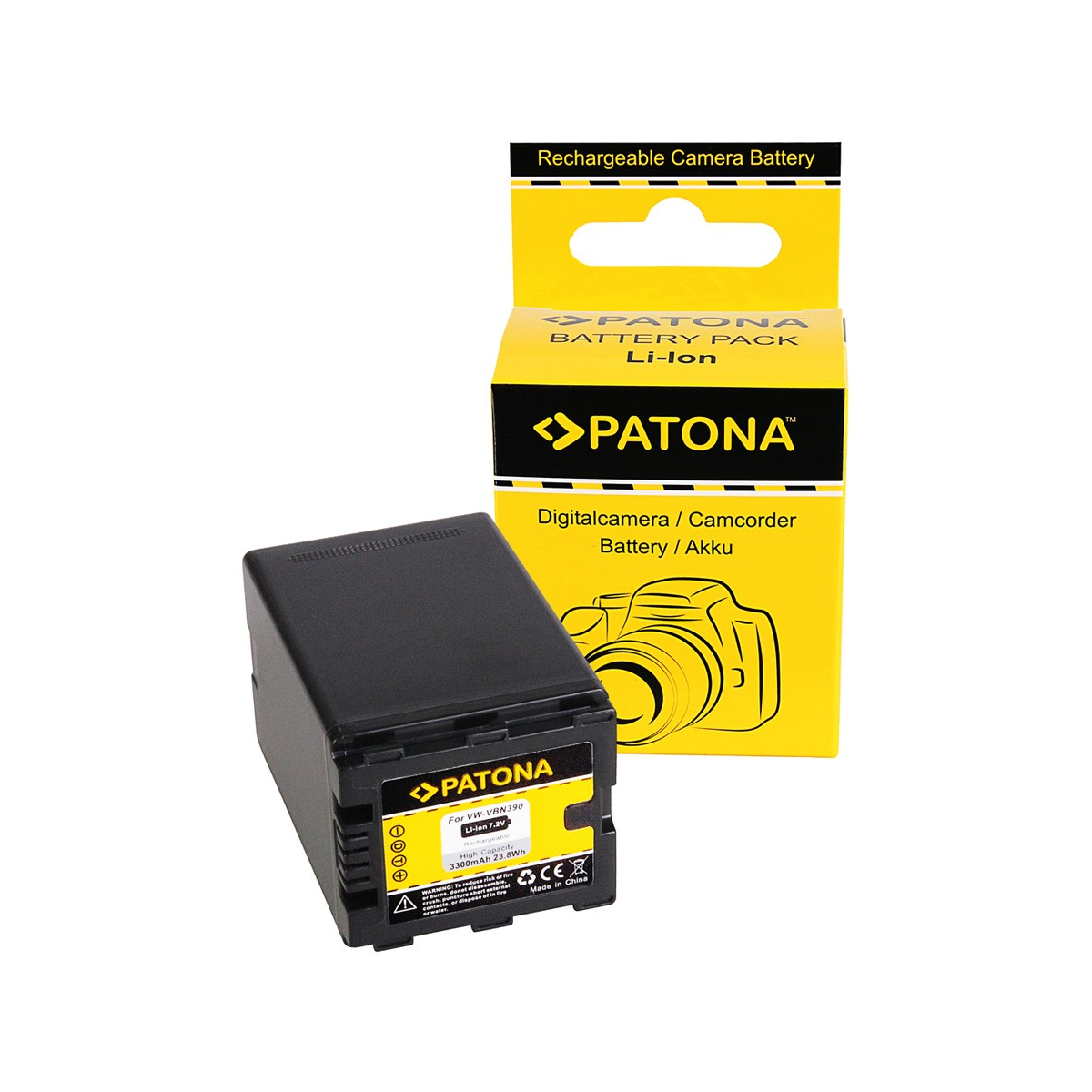 Akku kompatibel Panasonic VW-VBN390 HC HCX920M VW-VBN390 HDC HC-X920M