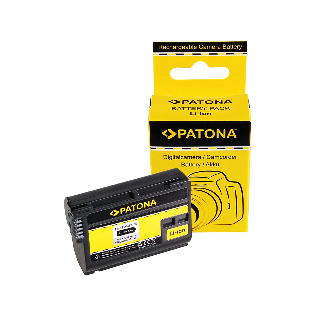 Akku kompatibel zu Nikon ENEL15 1 V1 ENEL15 D600 D610 D7000 D800 D8000 D800E D810
