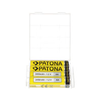 PATONA 4x Akku für Mignon AA LR6 LR06 2450mAh 3