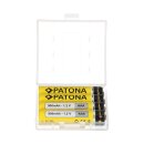 PATONA 4x Akku f. Micro AAA LR3 LR03 900mAh inkl. Box