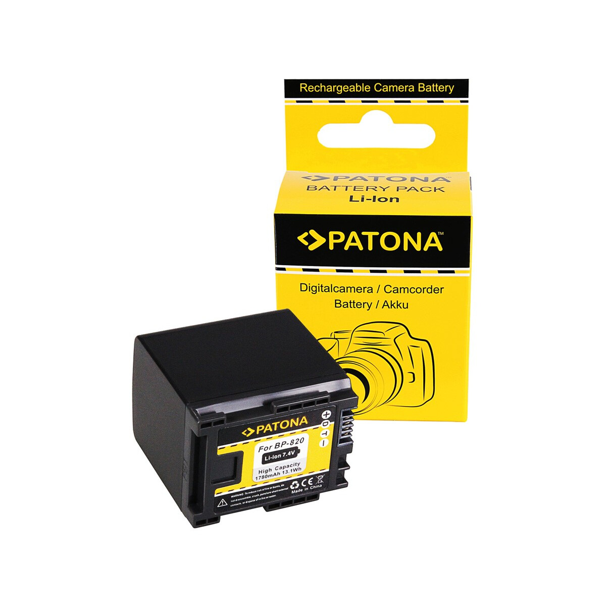 Akku kompatibel Canon BP-820 HF HFG30 HF-G30 BP-820 Legria