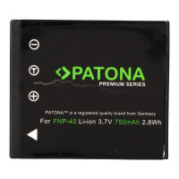 PATONA Premium Akku für Fujifilm NP-40 Finepix F402 F-4