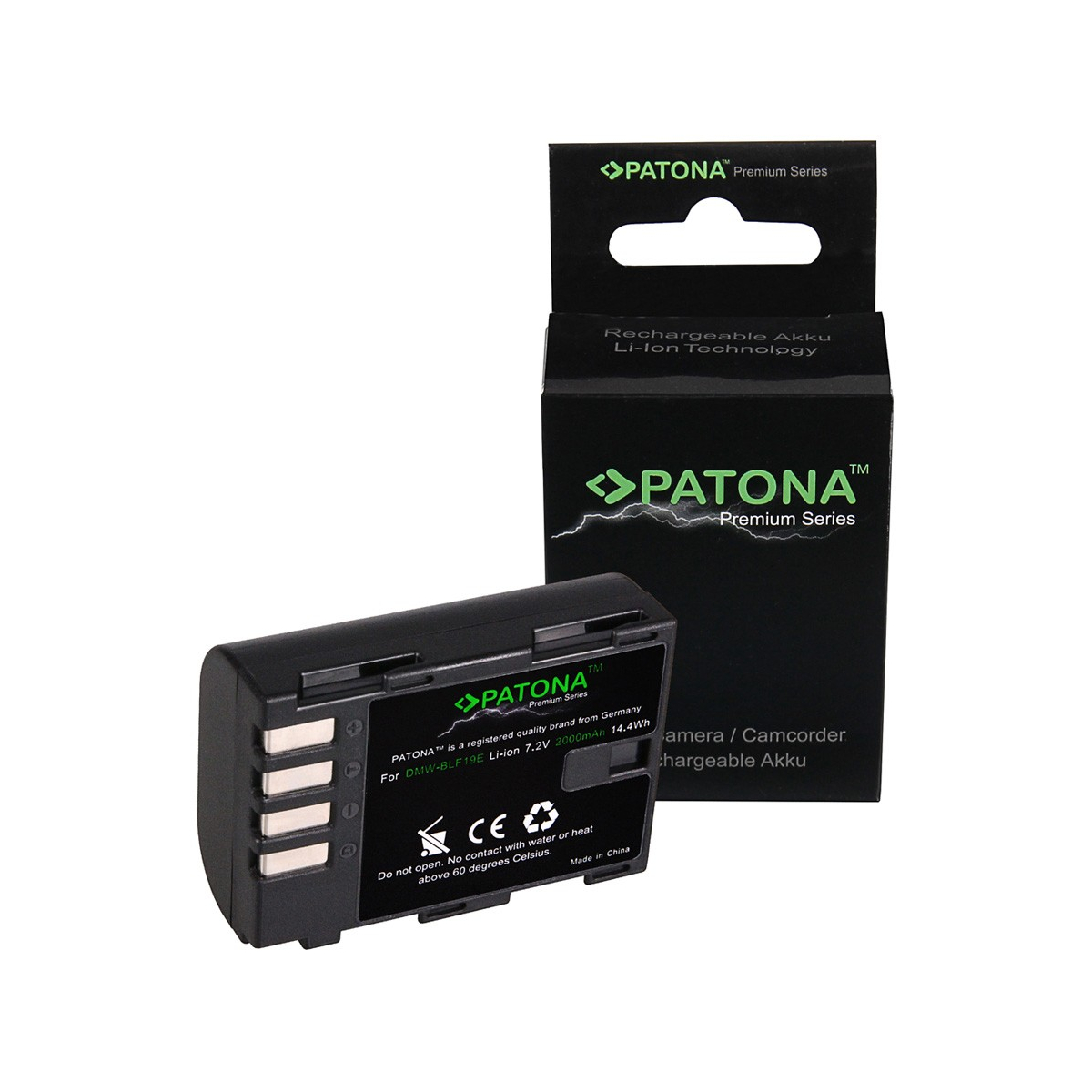 Premium Akku f. Panasonic DMW-BLF19E Lumix DMCGH3 DMC-GH3 DMCGH3A DMC-GH3A von PATONA