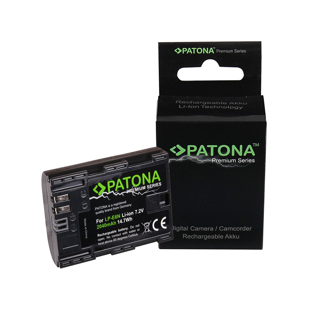Premium Akku f. Canon LP-E6N EOS 5D 5D Mark II 5D Mark III 5DS 5DS R 60D 60Da von PATONA