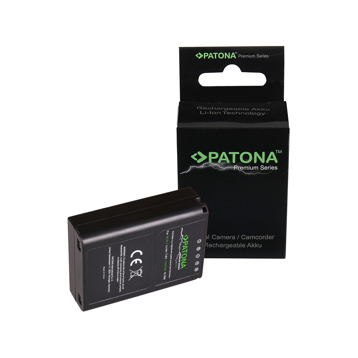 Premium Akku f. Olympus PS-BLN-1 OMD EM1 E-M1 EM5 E-M5 EM5 Mark II E-m5 Mark II von PATONA