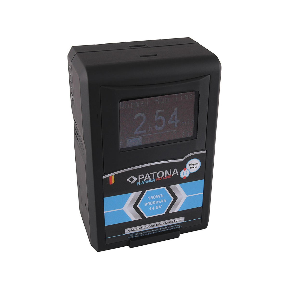 PATONA Platinum LCD Akku RED ARRI V-Mount 150Wh f. Sony DSR 250P 600P 650P 652P HDW 800P