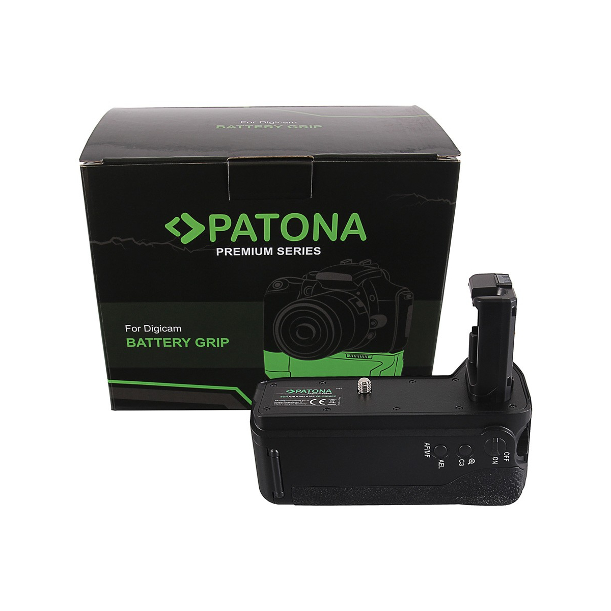 PATONA Premium Batteriegriff f. Sony A7 II, A7M2 A7R2 VG-C2EMRC f. 2 x NP-FW50 Akkus