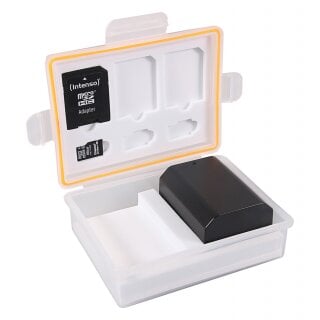 Aufbewahrungsbox für Akkus und Speicherkarten f. Canon LP-E6 Sony NP-FZ100 Nikon EN-EL15