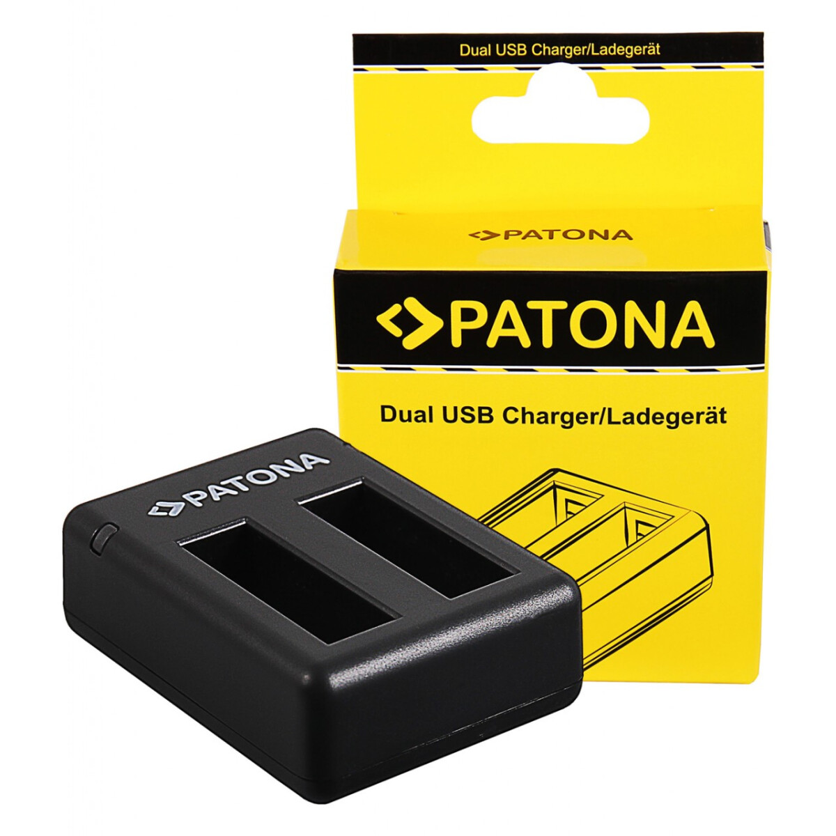 PATONA Dual Ladegerät für Insta360 One X Action Cam inkl. Micro-USB Kabel