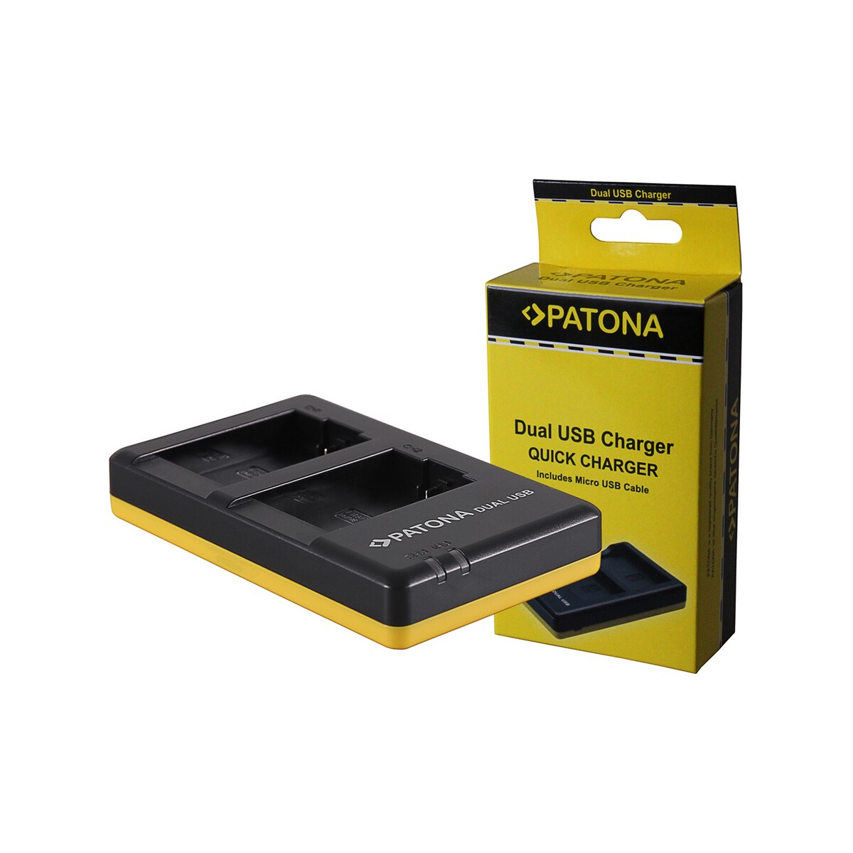 PATONA Dual Schnell-Ladegerät für Leica BP-DC9 Panasonic DMW-BMB9V-Lux V-Lux 2 VLux 2 II inkl. Micro
