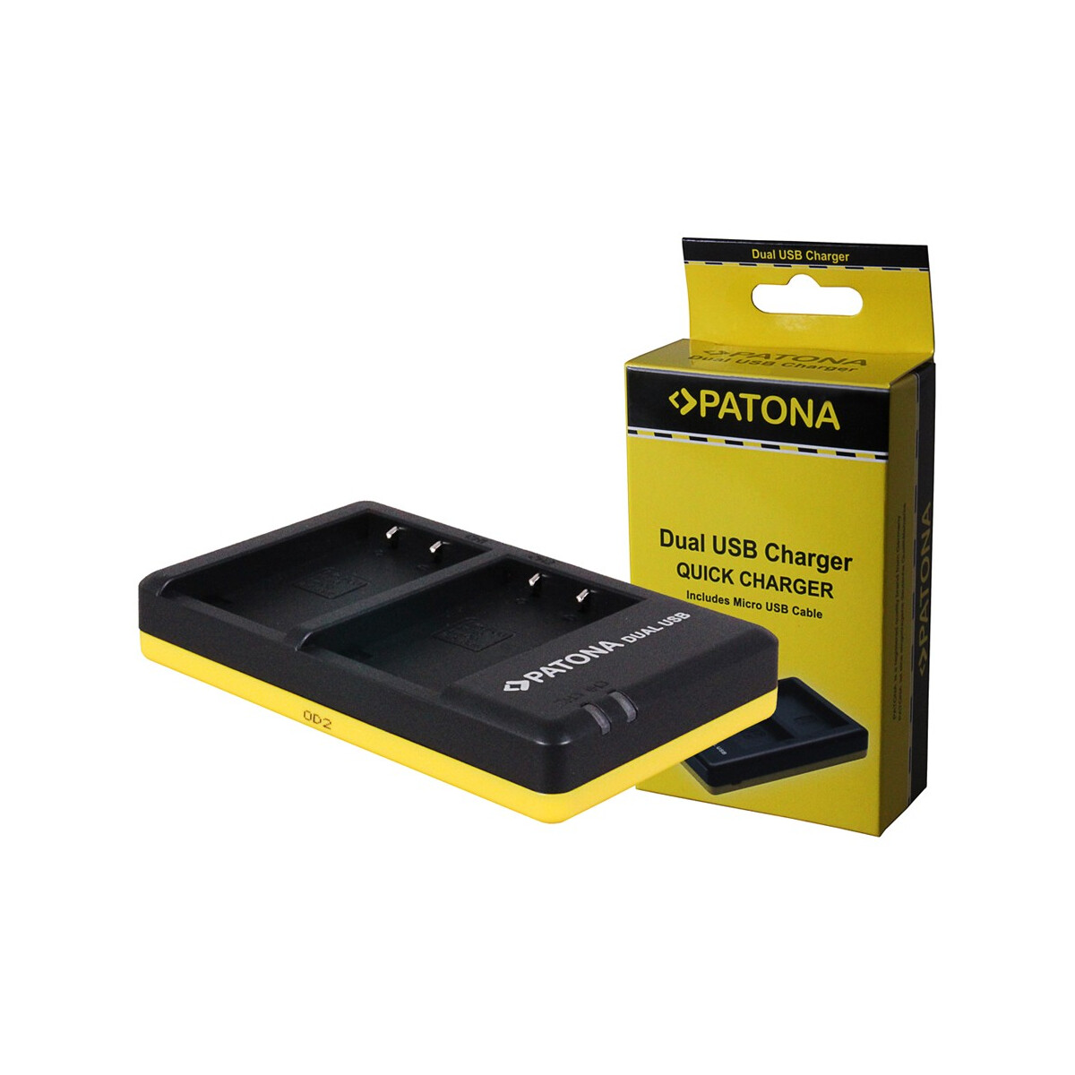 PATONA Dual Schnell-Ladegerät für Panasonic DMW-BLC12 E inkl. USB-C Kabel