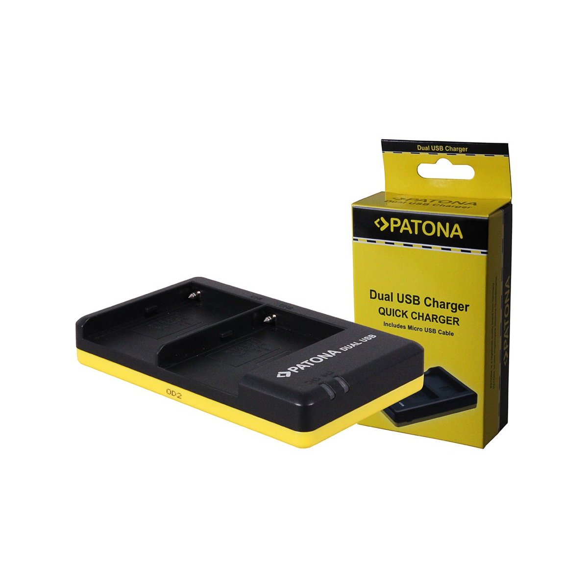 Dual Schnell-Ladegerät f. Nikon EN-EL23 ENEL23 inkl. Micro-USB Kabel