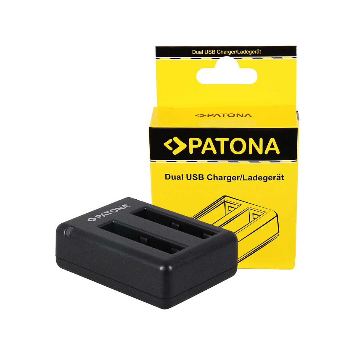 PATONA Dual Schnell-Ladegerät für Xiaomi Yi Xiaoyi YDXJO1XY inkl. Micro-USB Kabel