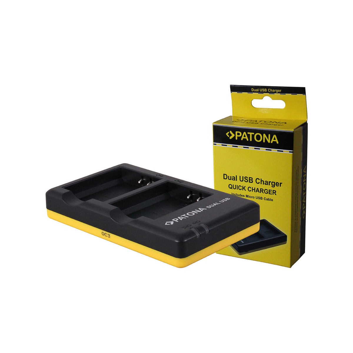 Dual Schnell-Ladegerät f. Canon LP-E10 LPE10 inkl. Micro-USB Kabel