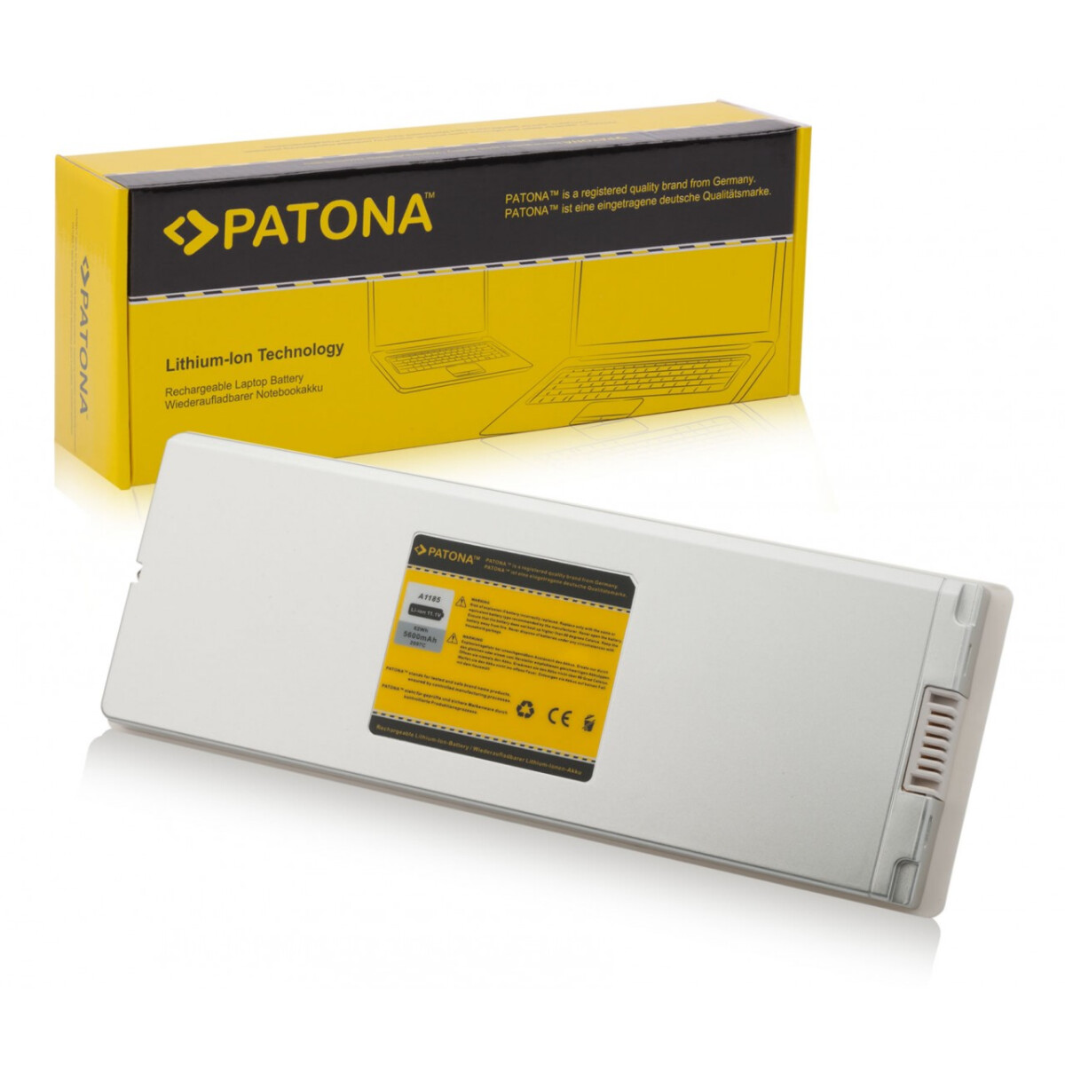 PATONA Akku für APPLE macbook 13'' MacBook MA254 MA254* / A MA254A – 11,1 Volt 5600 mAh