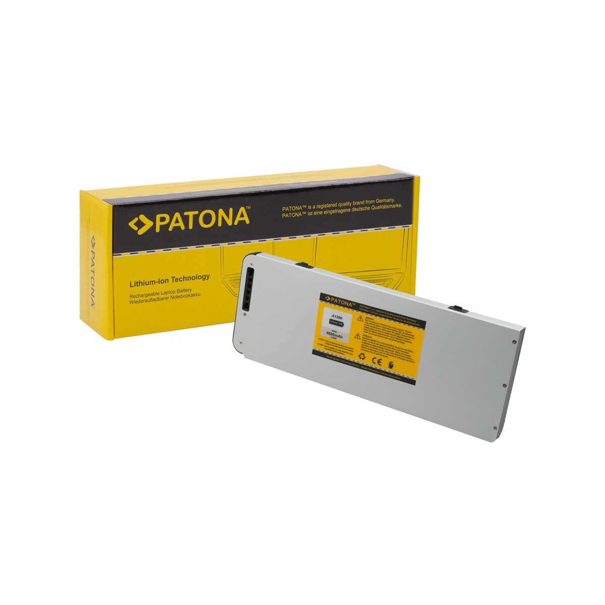 PATONA Akku passend für Apple A1280 Polymer MacBook A1278 Aluminum Unibody – 10,8 Volt 4600 mAh