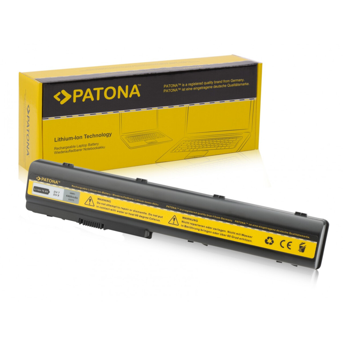 PATONA Akku passend für HP DV7 Pavilion DV7 DV7 1140eb dv7 / CT DV71000 – 11,1 Volt 4400 mAh