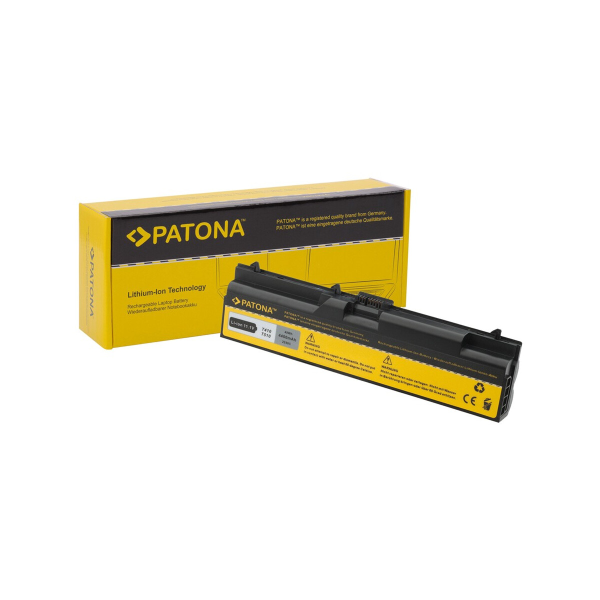 PATONA Akku passend für Lenovo E40 T410 ThinkPad E40 E50 L410 L412 – 11,1 Volt 4400 mAh