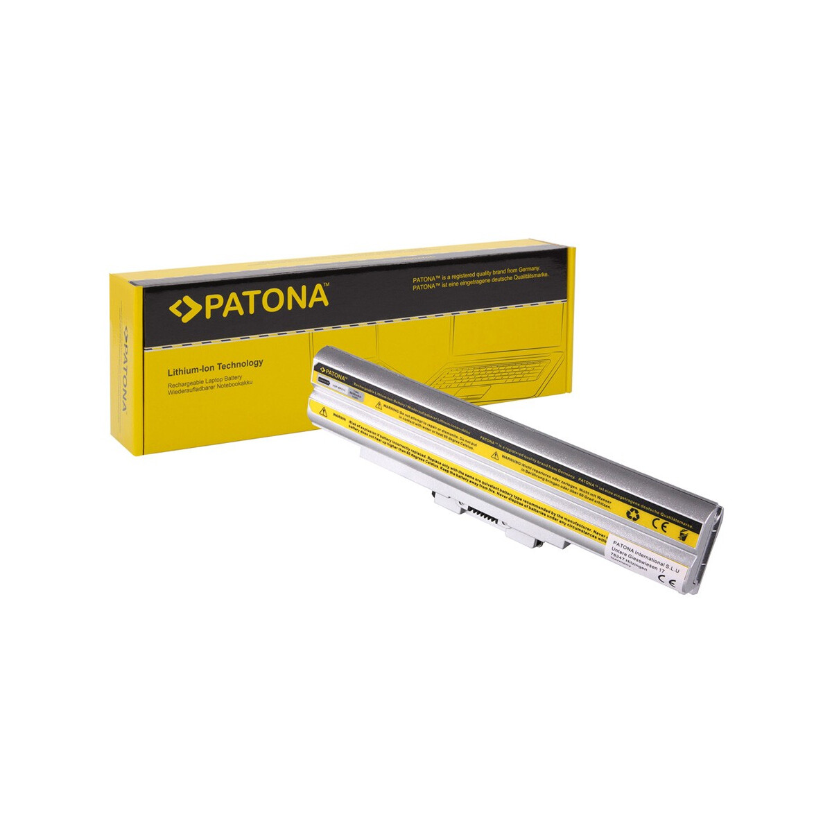 PATONA Akku passend für Sony BPS13 without CD Vaio VGNAW21M / H VGN-AW21M / H – 11,1 Volt 6600 mAh