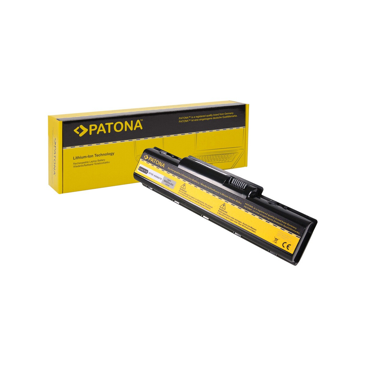 PATONA Akku passend für Acer AS09A31 Aspire 4732 5332 5334 5516 5517 – 11,1 Volt 8800 mAh