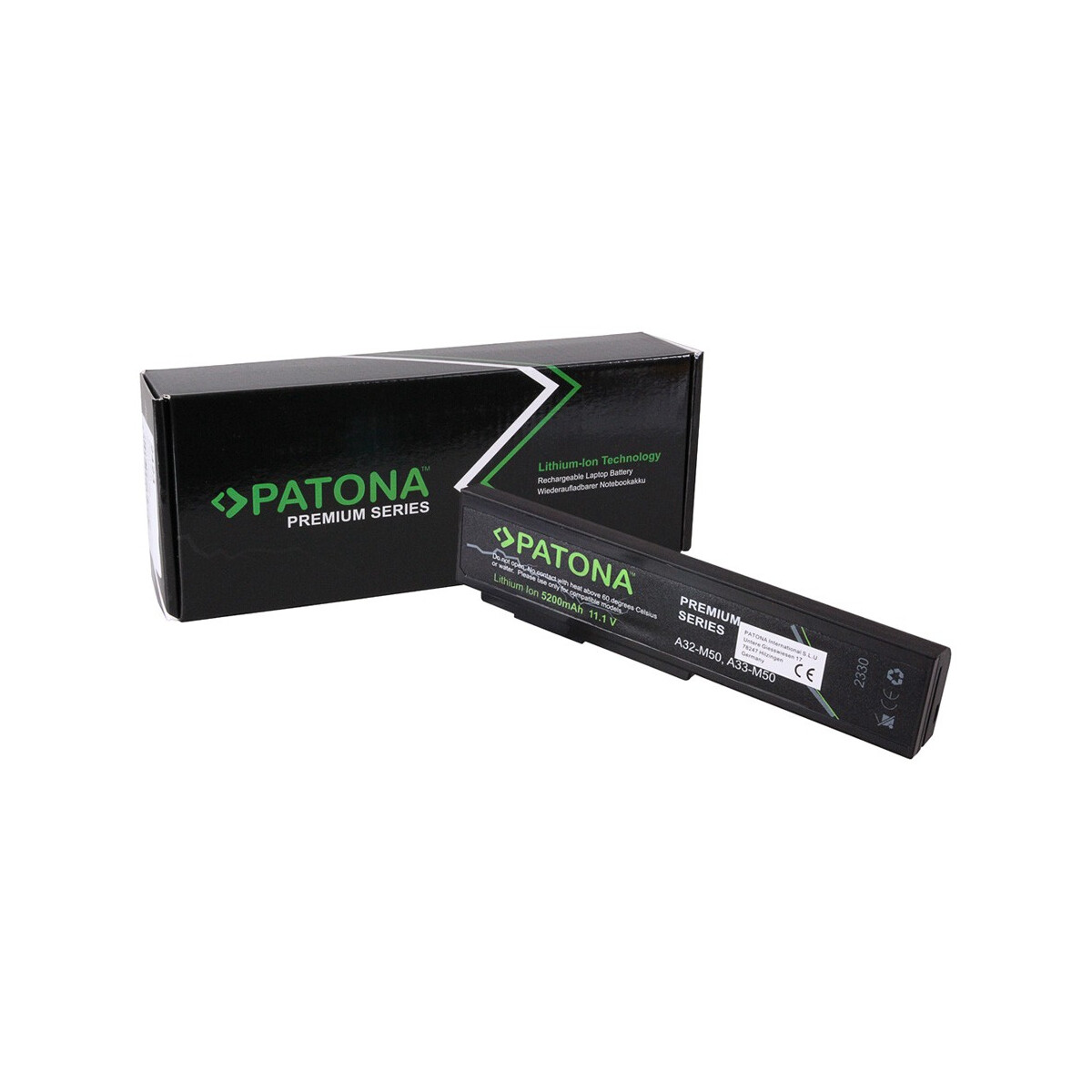 PATONA Premium Akku passend für Acer A32-M50 Aspire 4251 4741 A32-M50 Asus – 11,1 Volt 5200 mAh