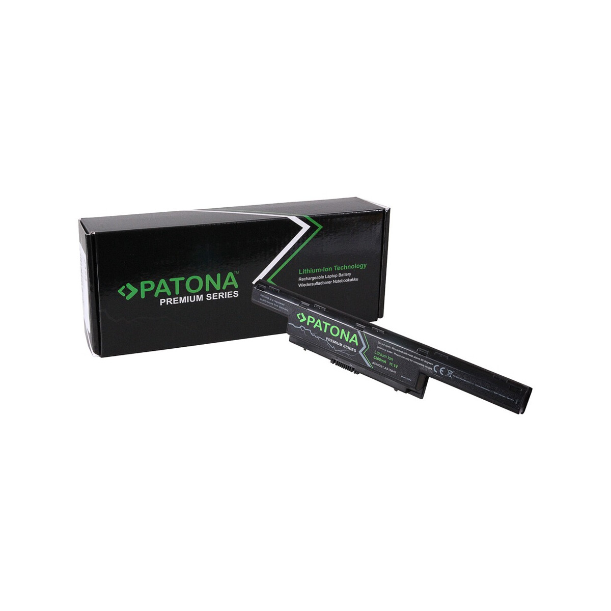 PATONA Premium Akku passend für Acer AS10D31 AS10D41 AS10D3E Aspire – 11,1 Volt 5200 mAh