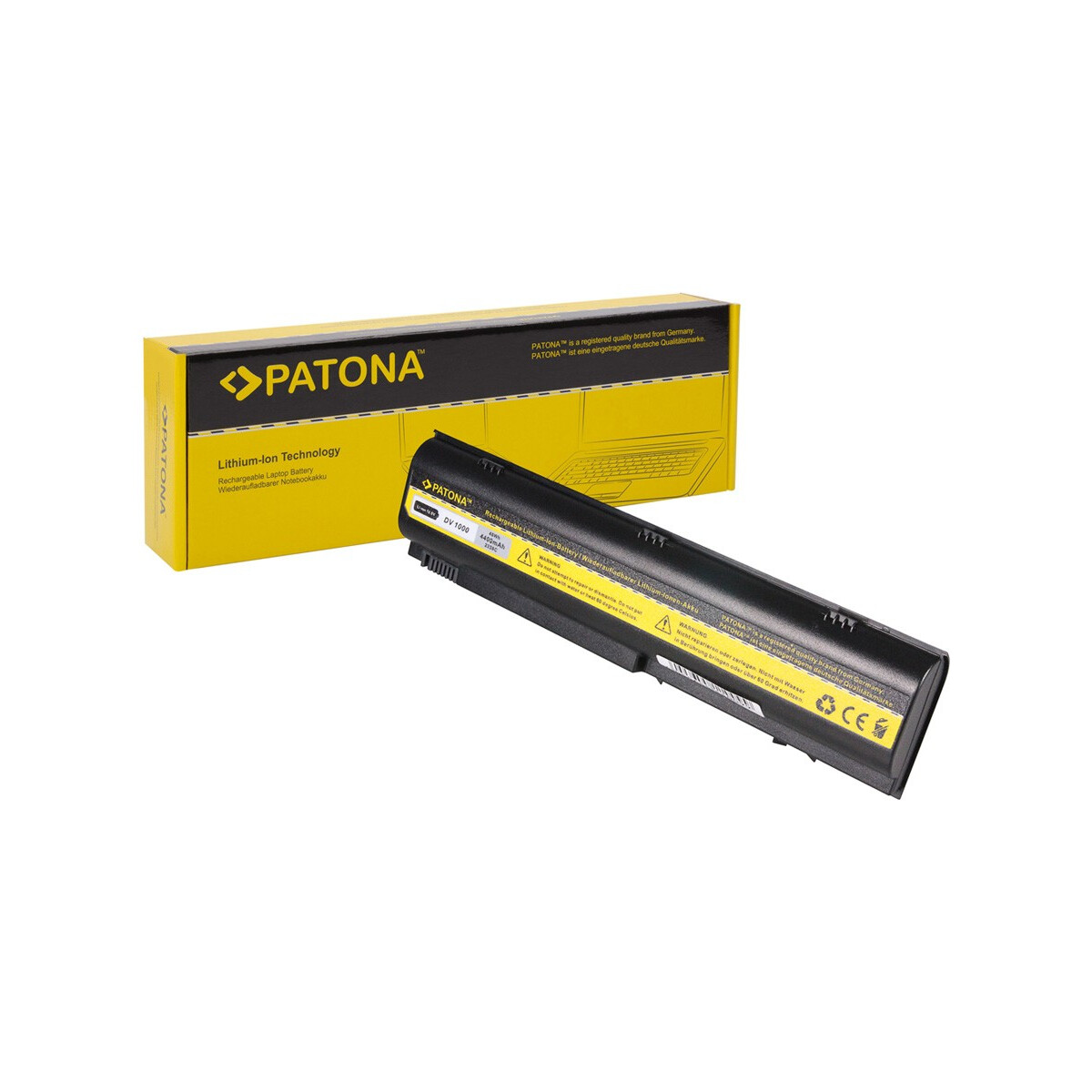 PATONA Akku passend für HP DV1000 Business Notebook b1000 nx4800 nx7100 – 10,8 Volt 4400 mAh