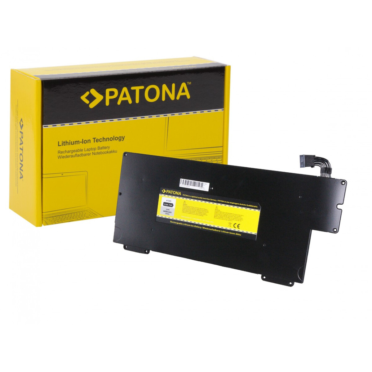 PATONA Akku passend für Apple A1245 MacBook Air A1237 A1304 MB003J / A – 7,4 Volt 4400 mAh