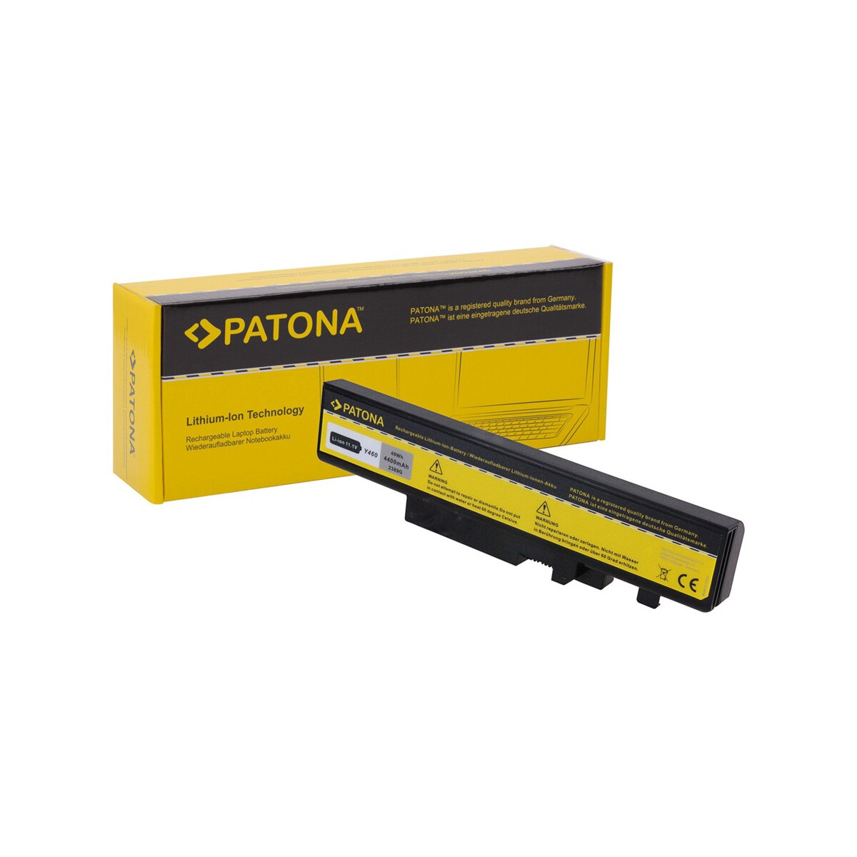 PATONA Akku passend für Lenovo Y460 IdeaPad B560 B560A V560 V560A – 11,1 Volt 4400 mAh