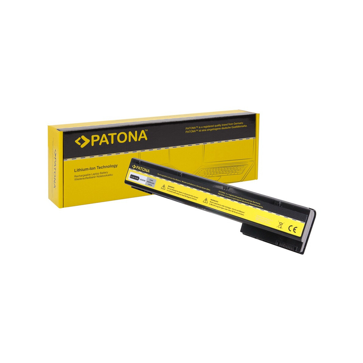 PATONA Akku passend für HP 8560W EliteBook 8560w 8570w 8760w 8770w – 14,4 Volt 4400 mAh