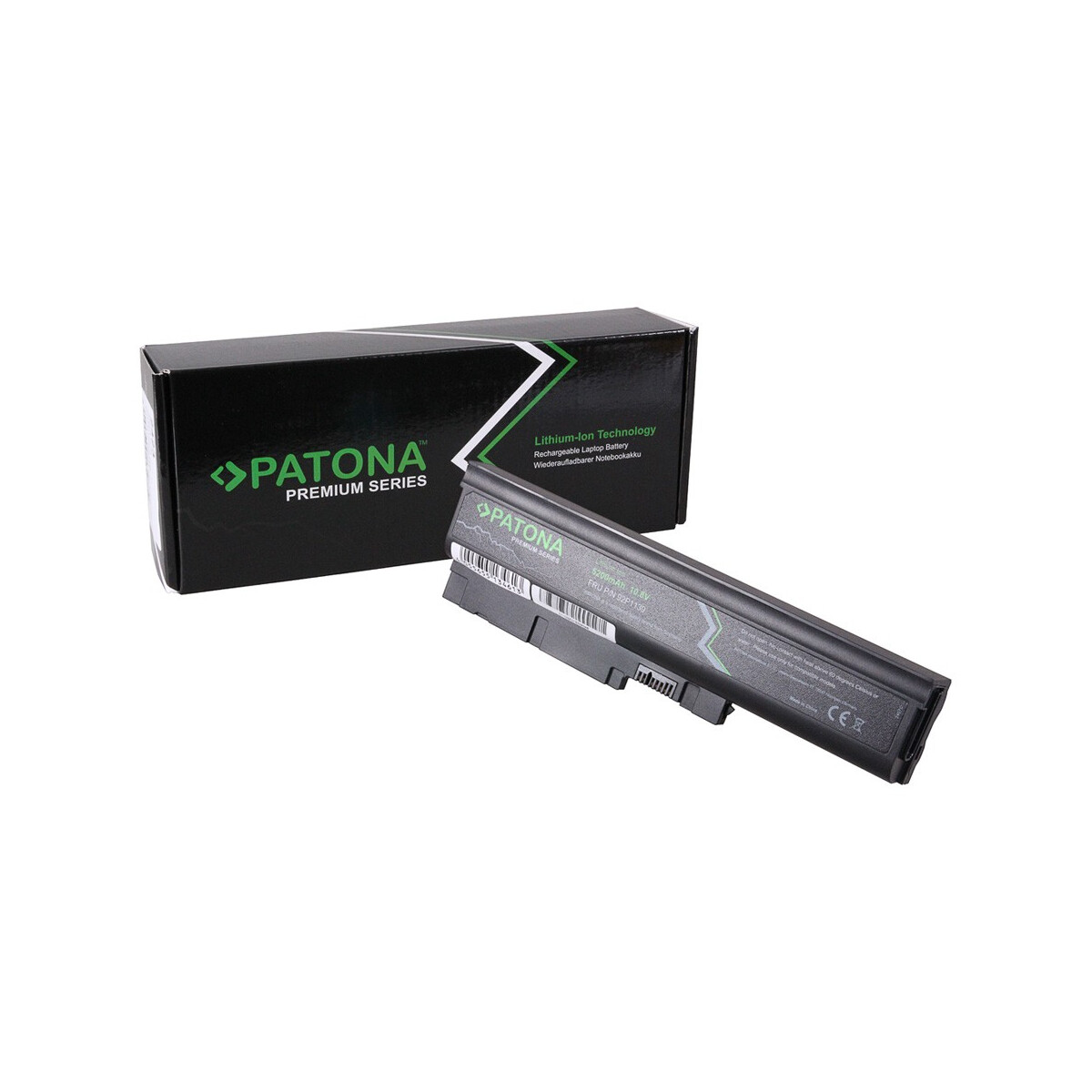 PATONA Akku passend für IBM T60 ThinkPad R500 R60 R60 0656 R60 0657 R60 – 11,1 Volt 5200 mAh