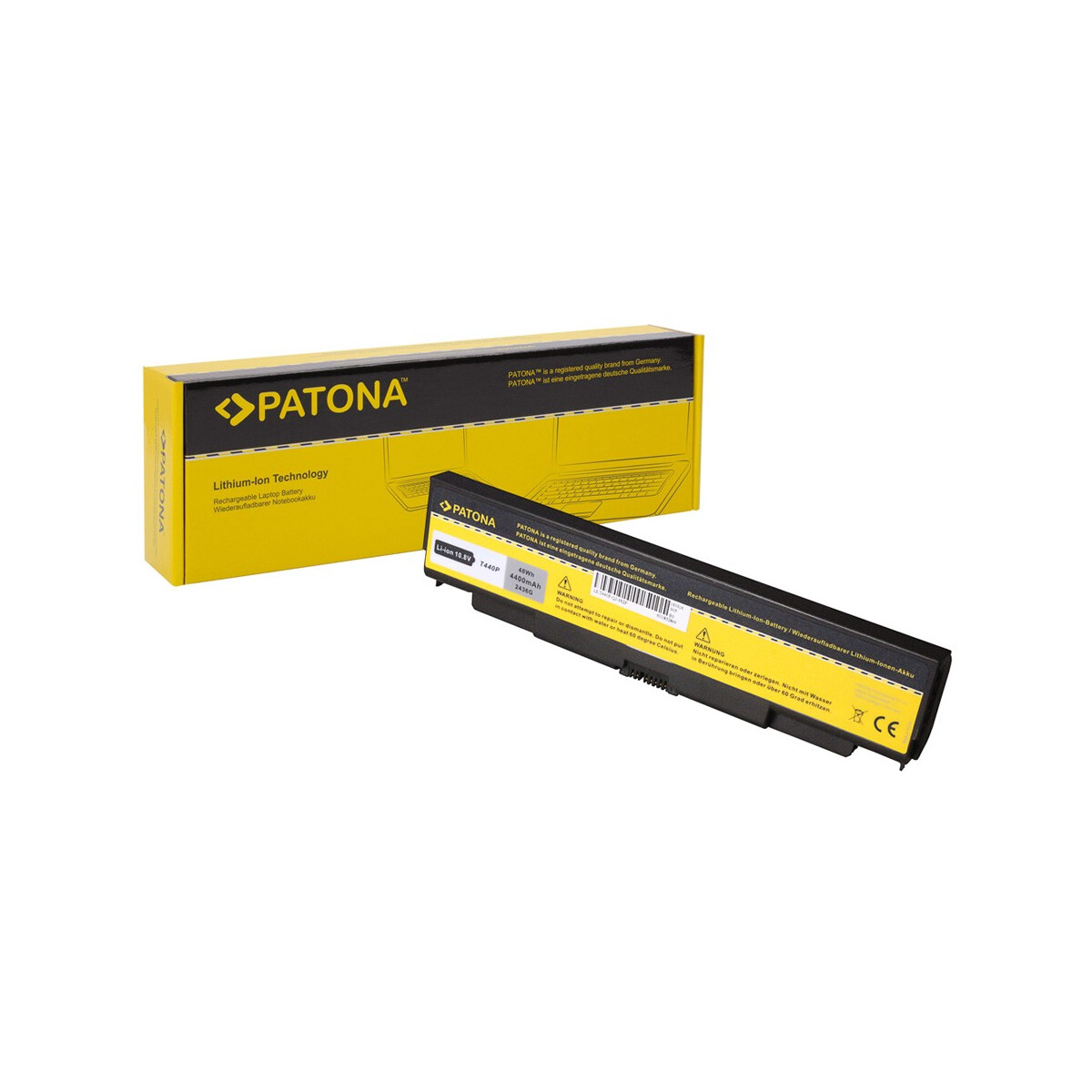 PATONA Akku passend für Lenovo T440P ThinkPad L440 L540 T540p W540 – 11,1 Volt 4400 mAh