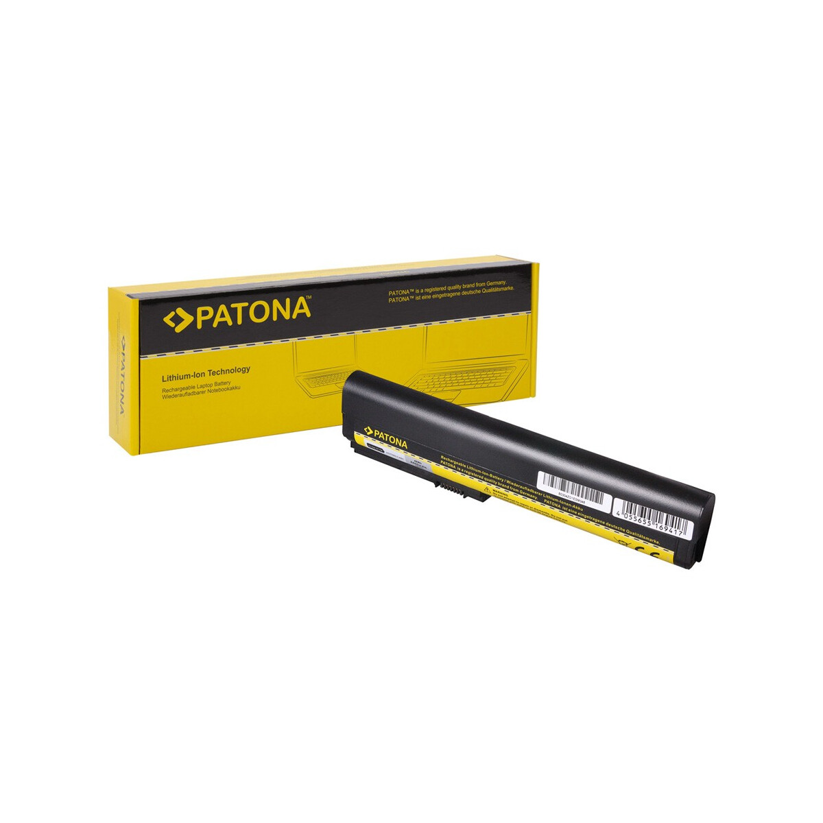 PATONA Akku passend für HP ELITEBOOK 2560P 2570P EliteBook 2560p 2570p – 10,8 Volt 4400 mAh