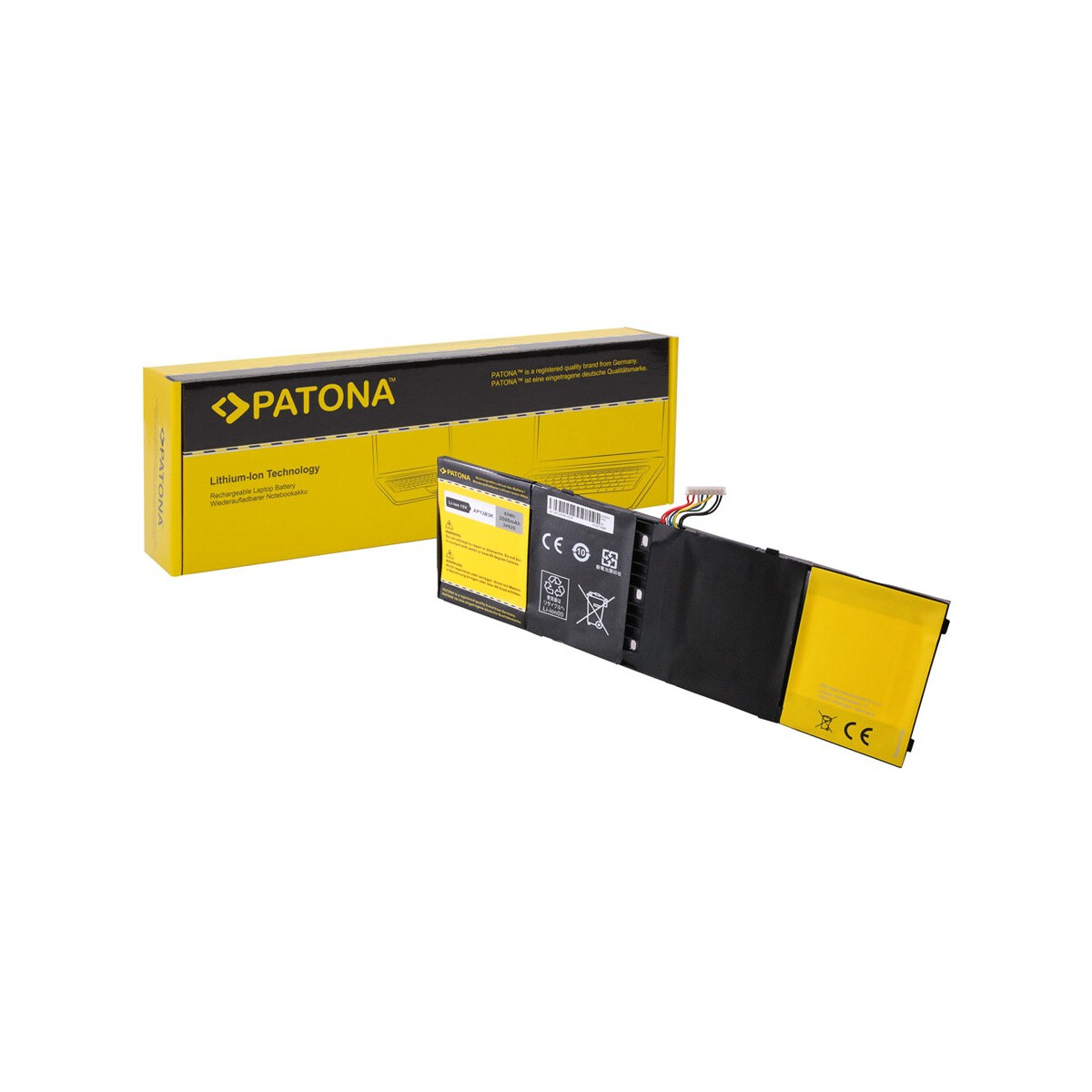 PATONA Akku passend für Acer AP13B3K Aspire M5583P M5-583P R7 R7571 – 15 Volt 3500 mAh