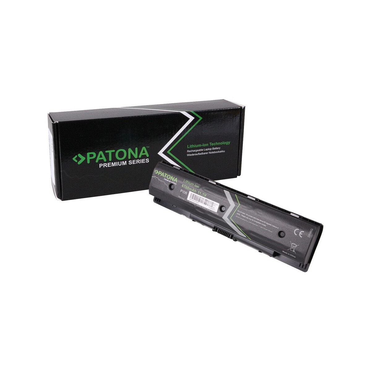 PATONA Akku passend für HP PI06 Pavilion 17 14t 14z 15t 15z 17-E010ED – 10,8 Volt 6700 mAh