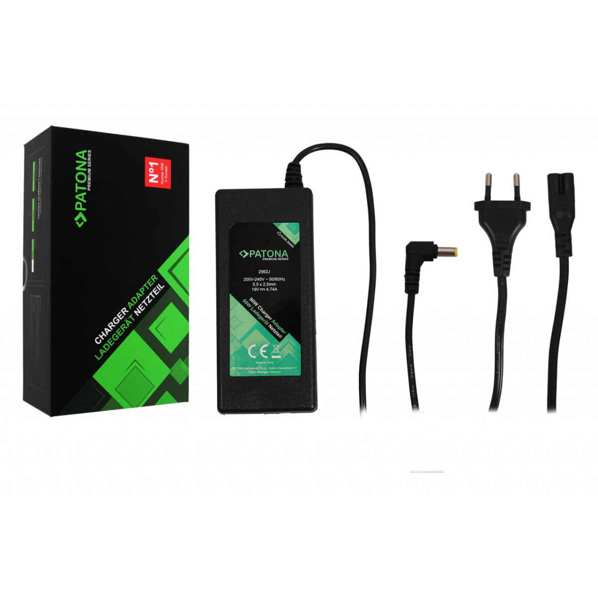 PATONA Premium Netzteil 19V 4,74A 90W für Acer Aspire / Travelmate / Extensa / Medion PA-1900-05