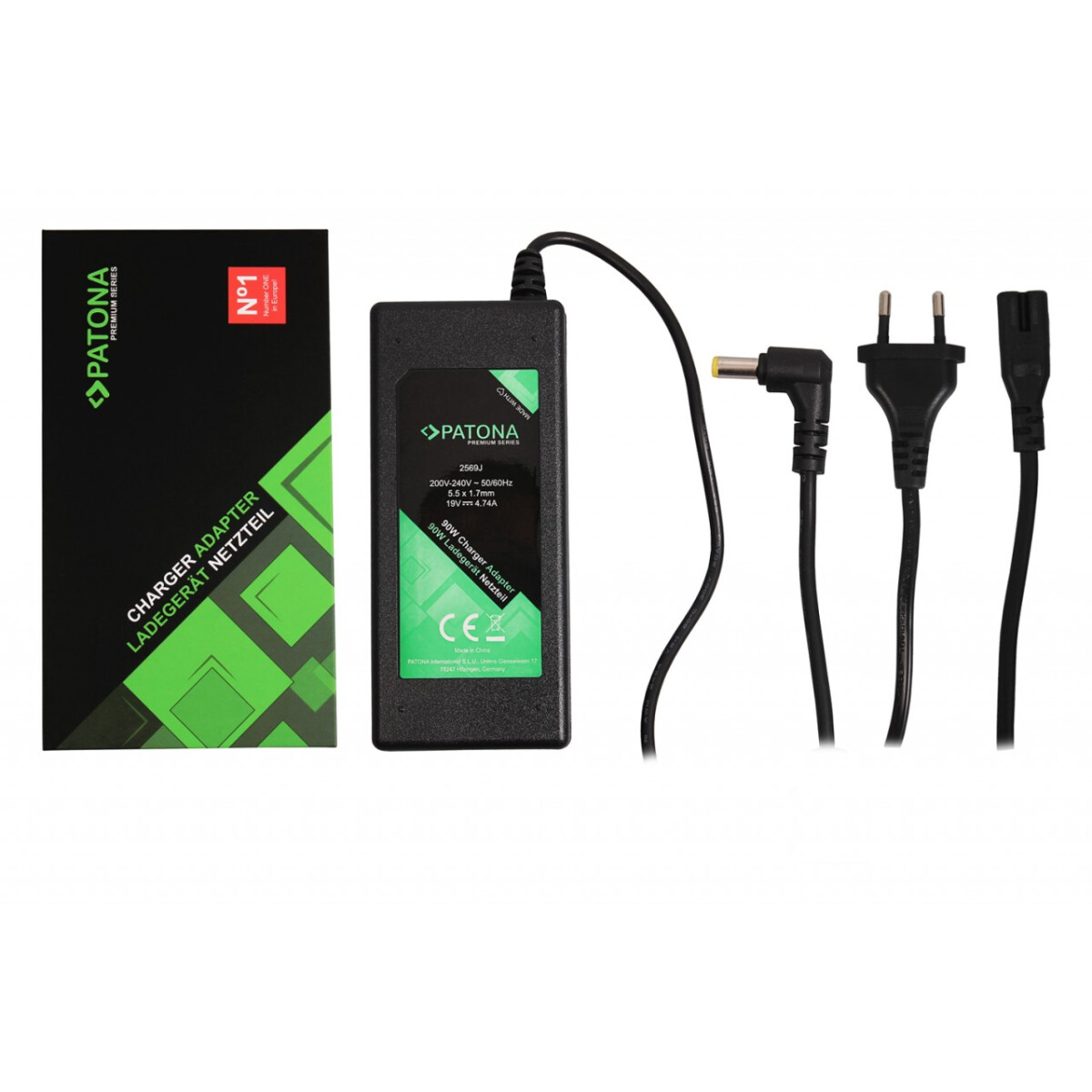PATONA Premium Netzteil 19V 4,74A 90W für Acer Travelmate 2400 2410 2430 2440 2490