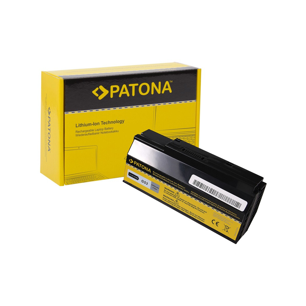 PATONA Akku für Asus G53 G73 G73S G53 G53J G53JW G53S G53SW G53SX 3D