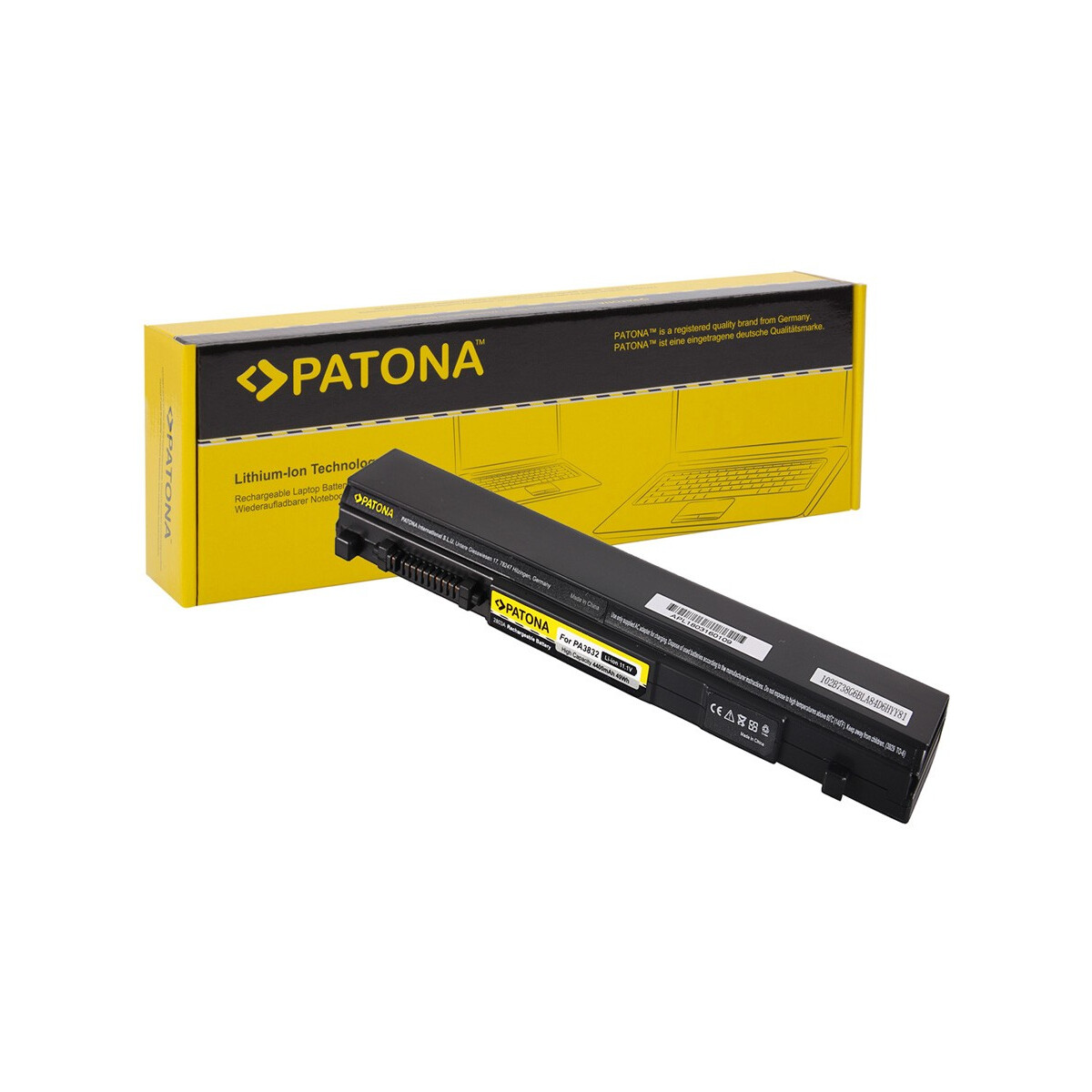 PATONA Akku für Toshiba Portégé Portégé Tecra R630 R700 R840 R940 PA3831U-1BRS PA3832U-1BRS PA3929U-1